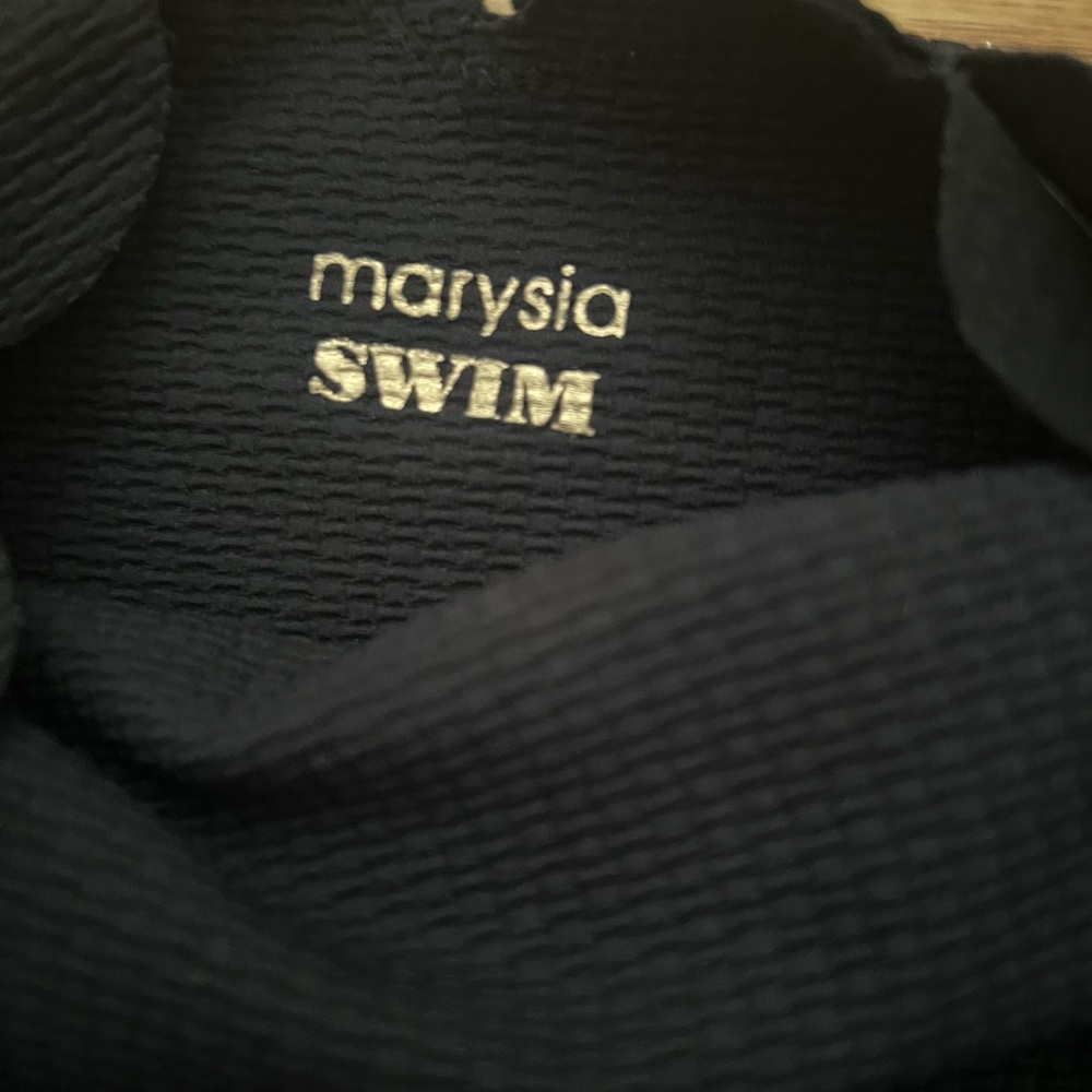 MARYSIA SWIM Scalloped Halter One Piece Swimsuit in Black Size XS - Picture 4 of 6